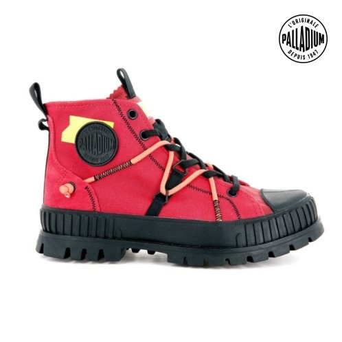 Bottes Palladium Pallashock Re-craft Femme Rouge | FR SUH179W